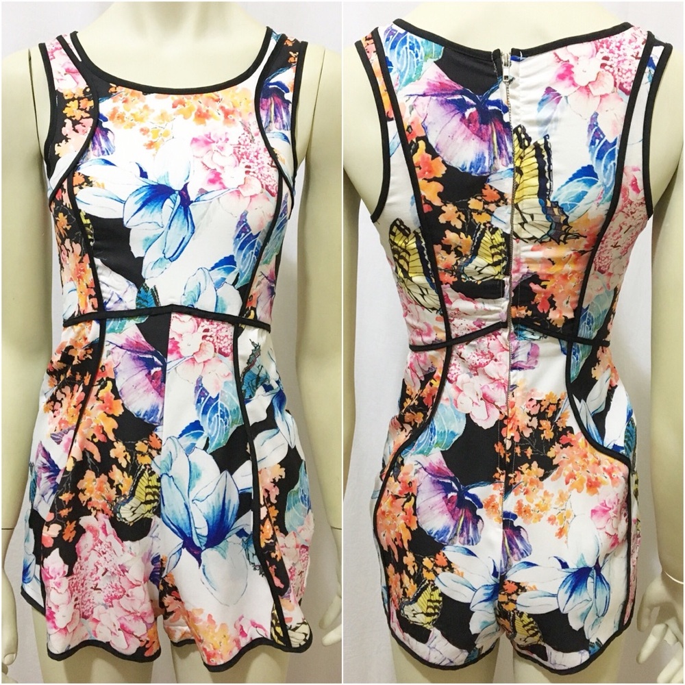 NWT LF Angel Biba Size 6 White Butterfly Romper